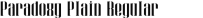Font - Paradoxy Plain Regular - TTF