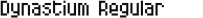 Font - Dynastium Regular - TTF