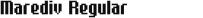 Font - Marediv Regular - TTF