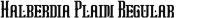 Font - Halberdia Plain Regular - TTF