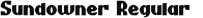 Font - Sundowner  - TTF