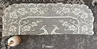 Crochet Peacock Buffet Scarf Doily
