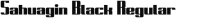 Font - Sahuagin Black Regular - TTF